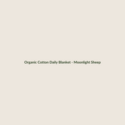 Moonlight Sheep organic cotton baby blanket