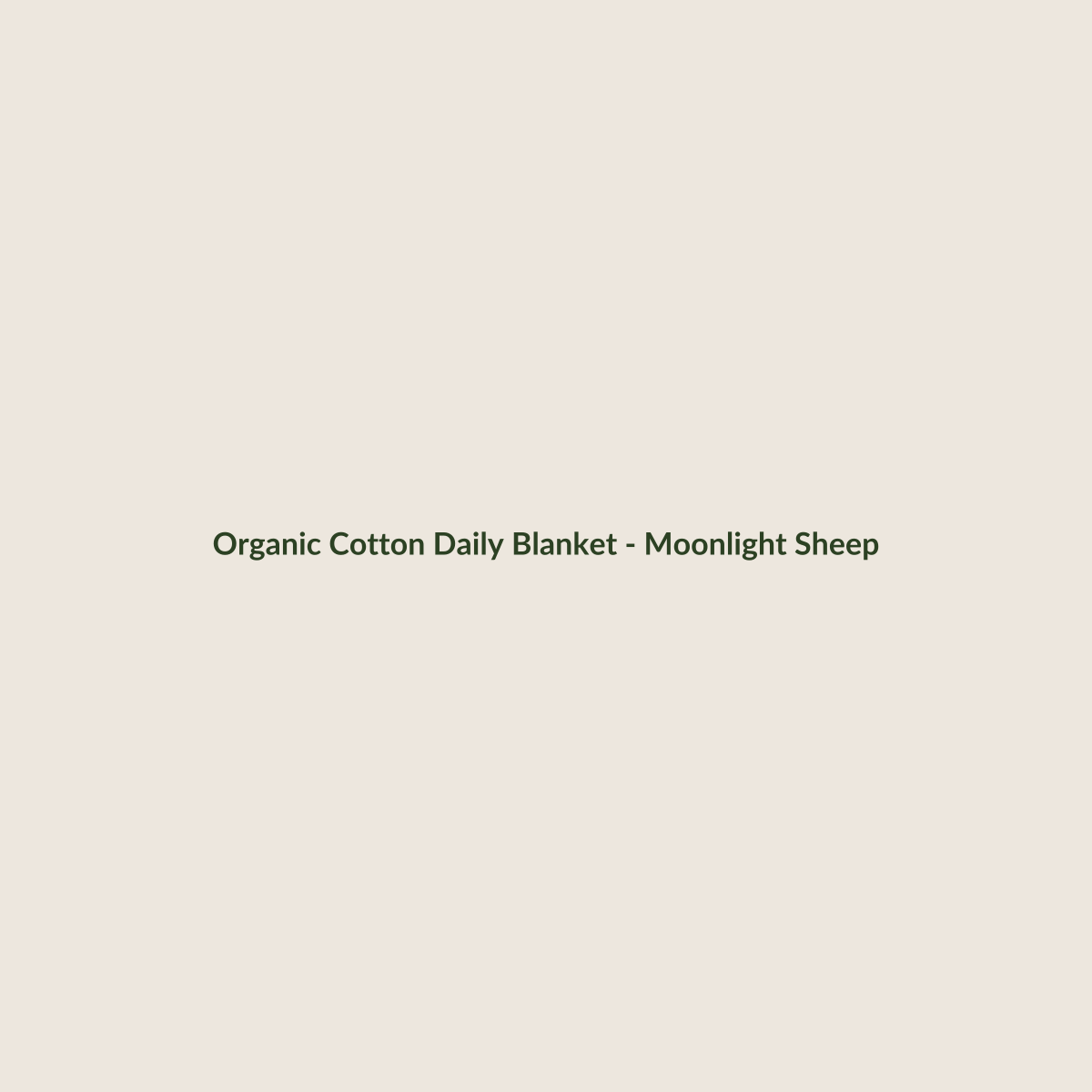 Moonlight Sheep organic cotton baby blanket