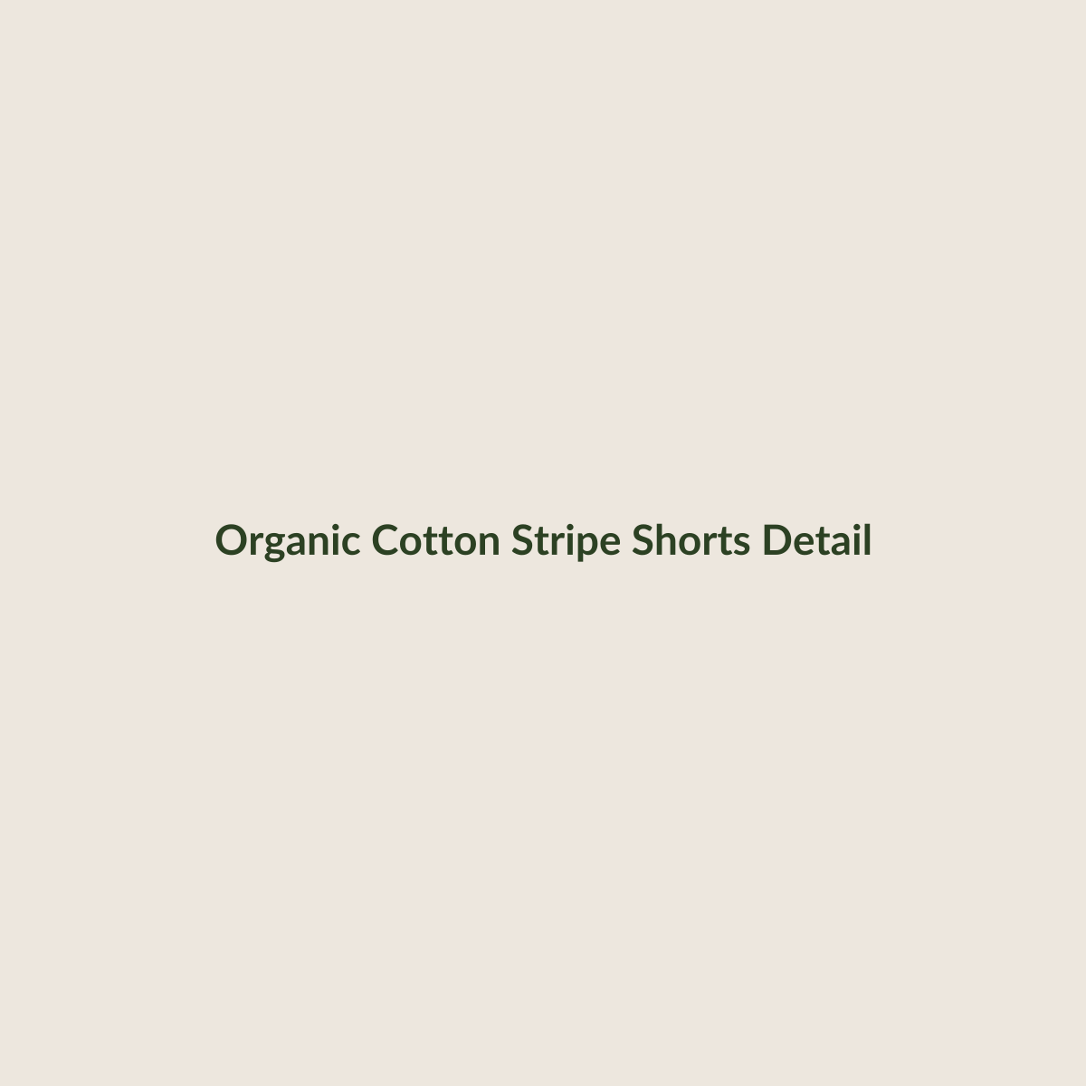 Organic cotton stripe shorts for babies - detail view