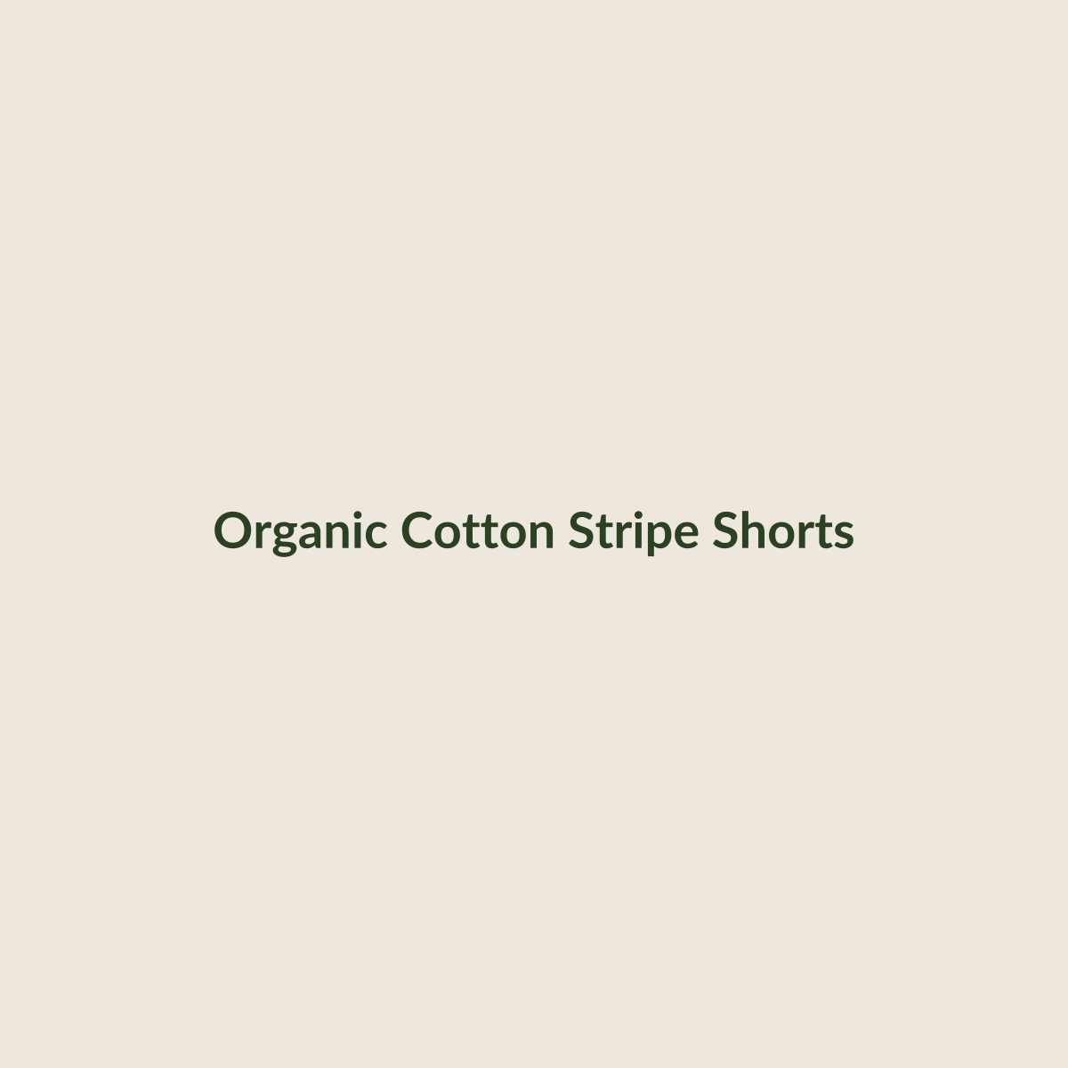 Organic cotton stripe shorts for babies