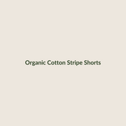 Organic cotton stripe shorts for babies
