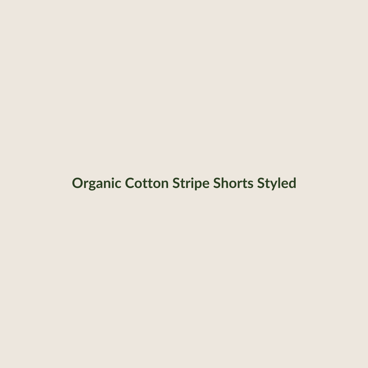Organic cotton stripe shorts for babies - styled view