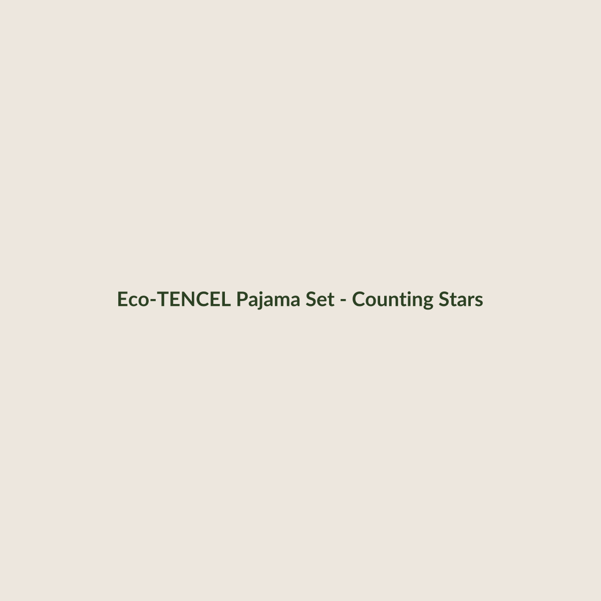 Counting Stars TENCEL pajama set